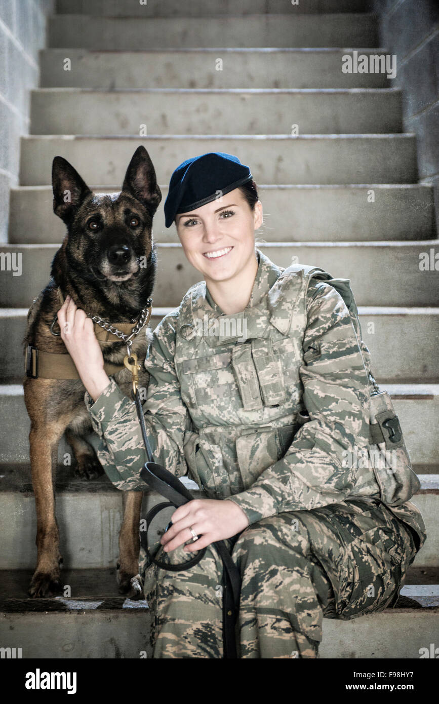 Air force security forces k 9 hi res stock photography and images Alamy