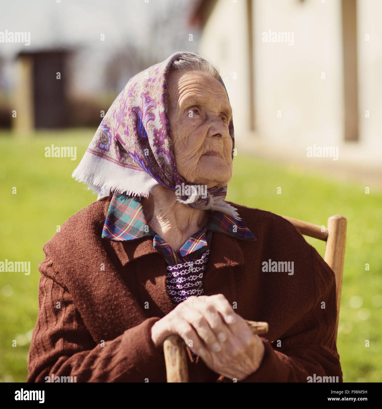 Old lady hotsell head scarf