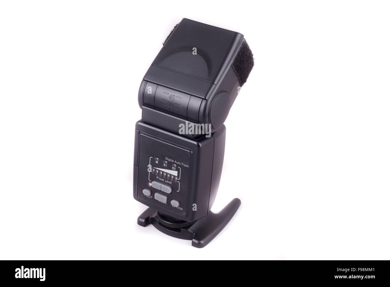 Camera flash isolated on white background Stock Photo - Alamy