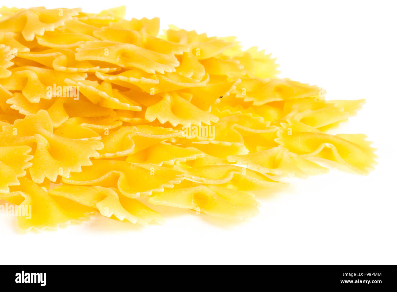 Farfalle pasta, isolated Stock Photo - Alamy
