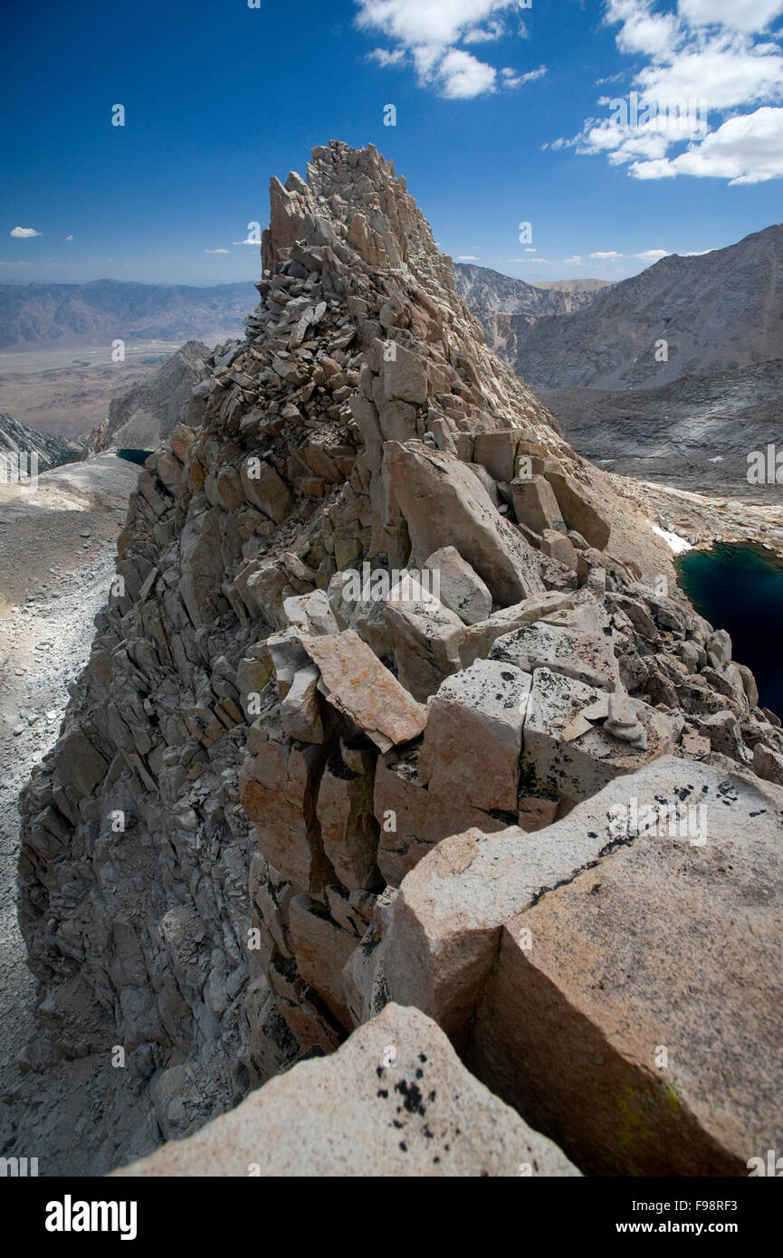 Looking across a ridge line of jumbled granite, Southern Sierra Nevada