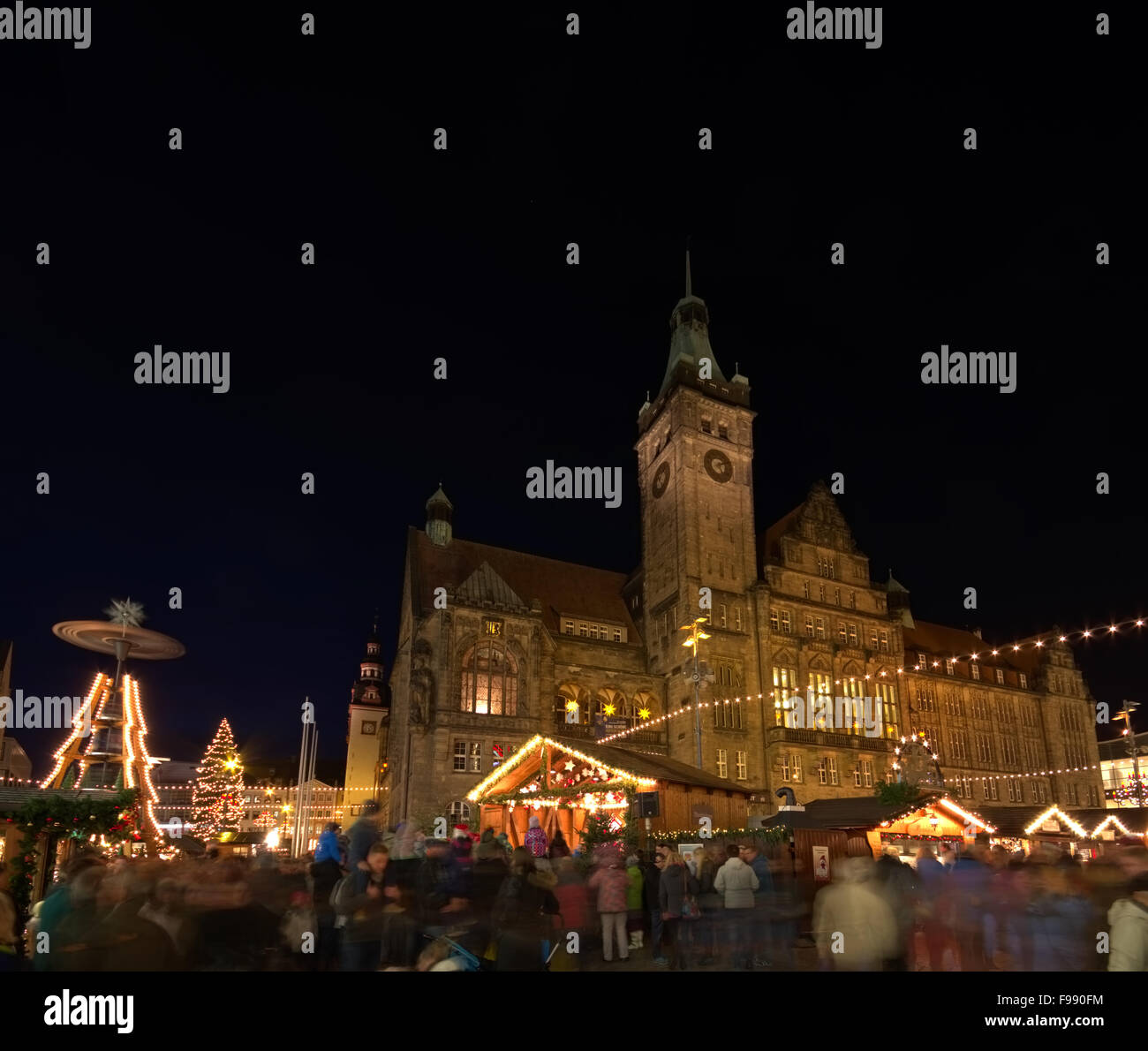 Chemnitz Weihnachtsmarkt - Chemnitz christmas market 05 Stock Photo