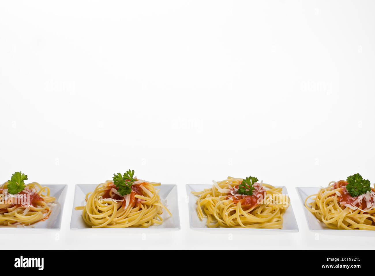 tagliatelle with tomato sauce Stock Photo Alamy