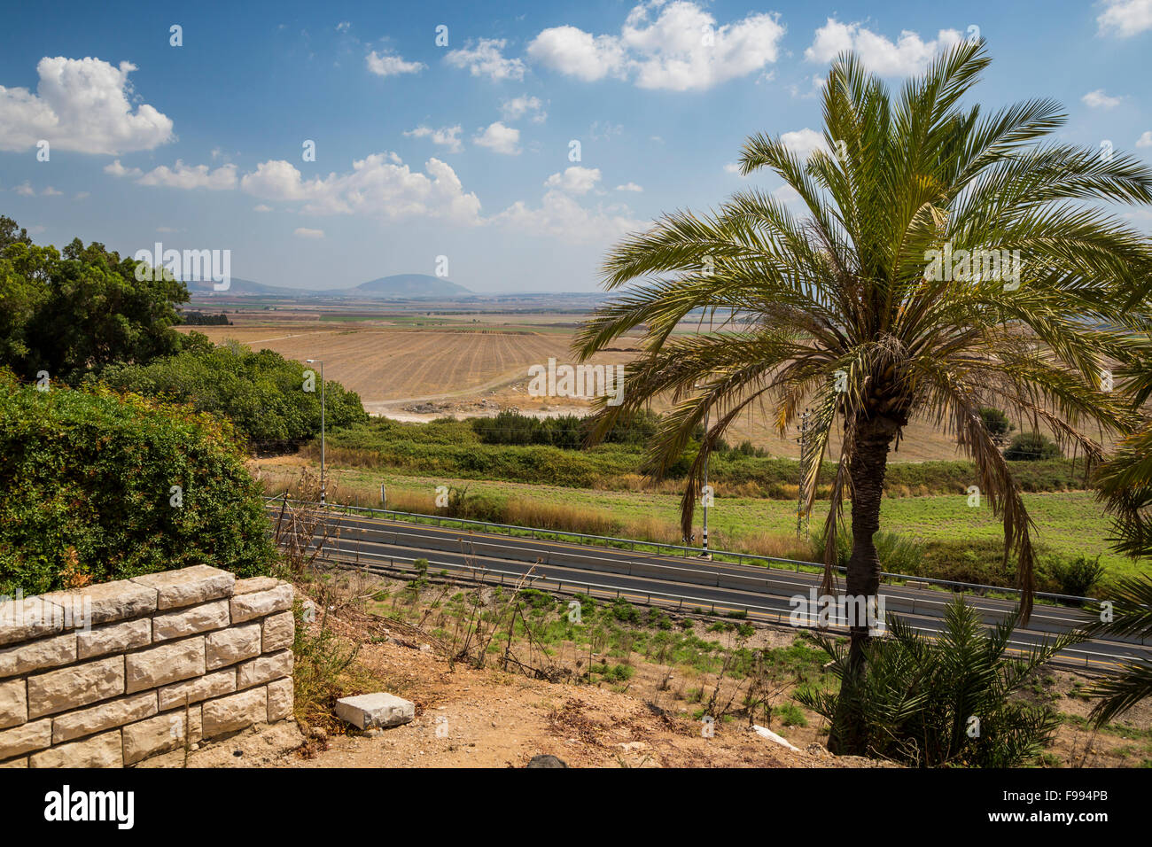 The ruins and excavations of Tel Megiddo in the Jezreel Valley, Israel, Middle East. Stock Photo