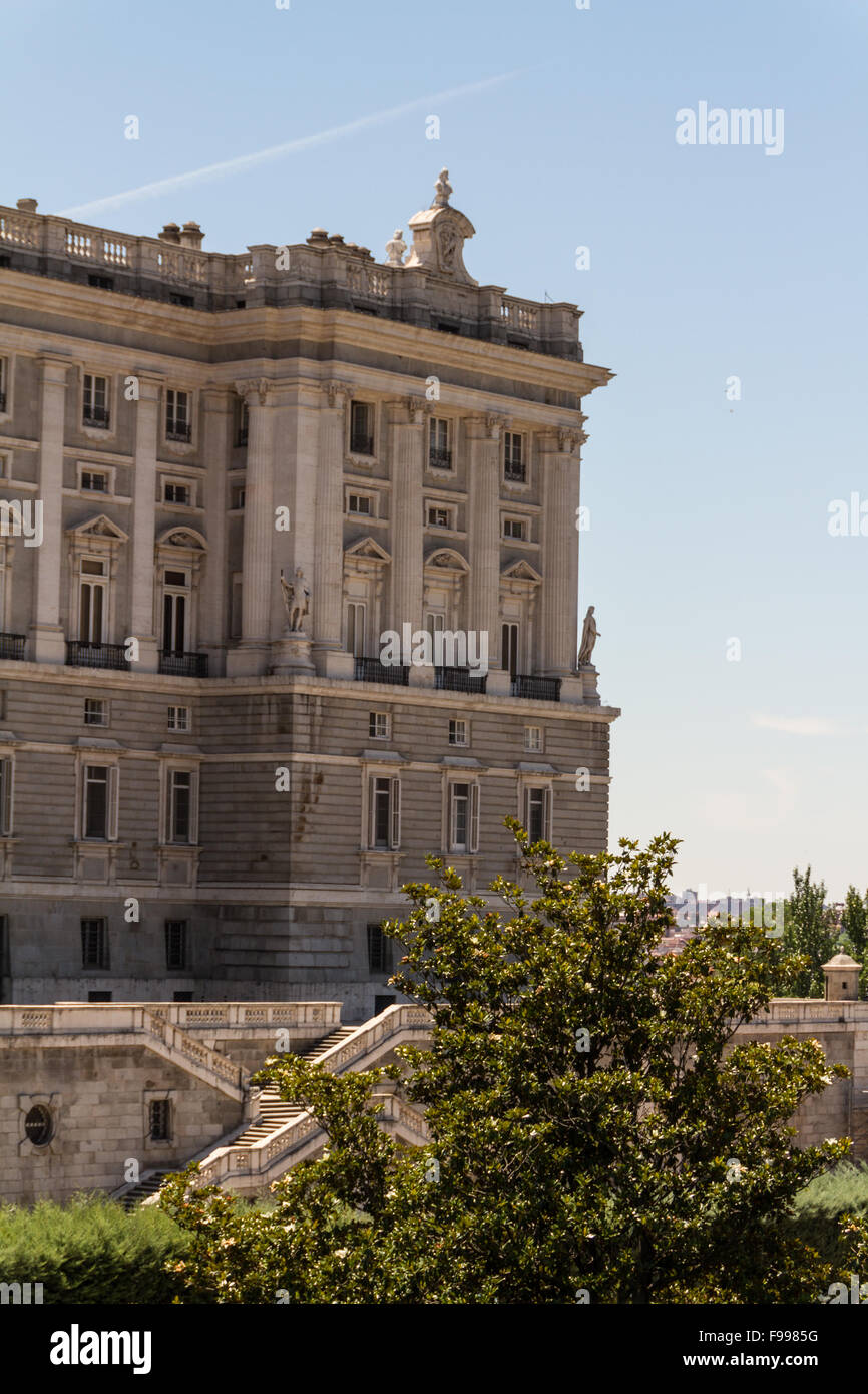 Royal Palace at Madrid Spain - architecture background Stock Photo - Alamy