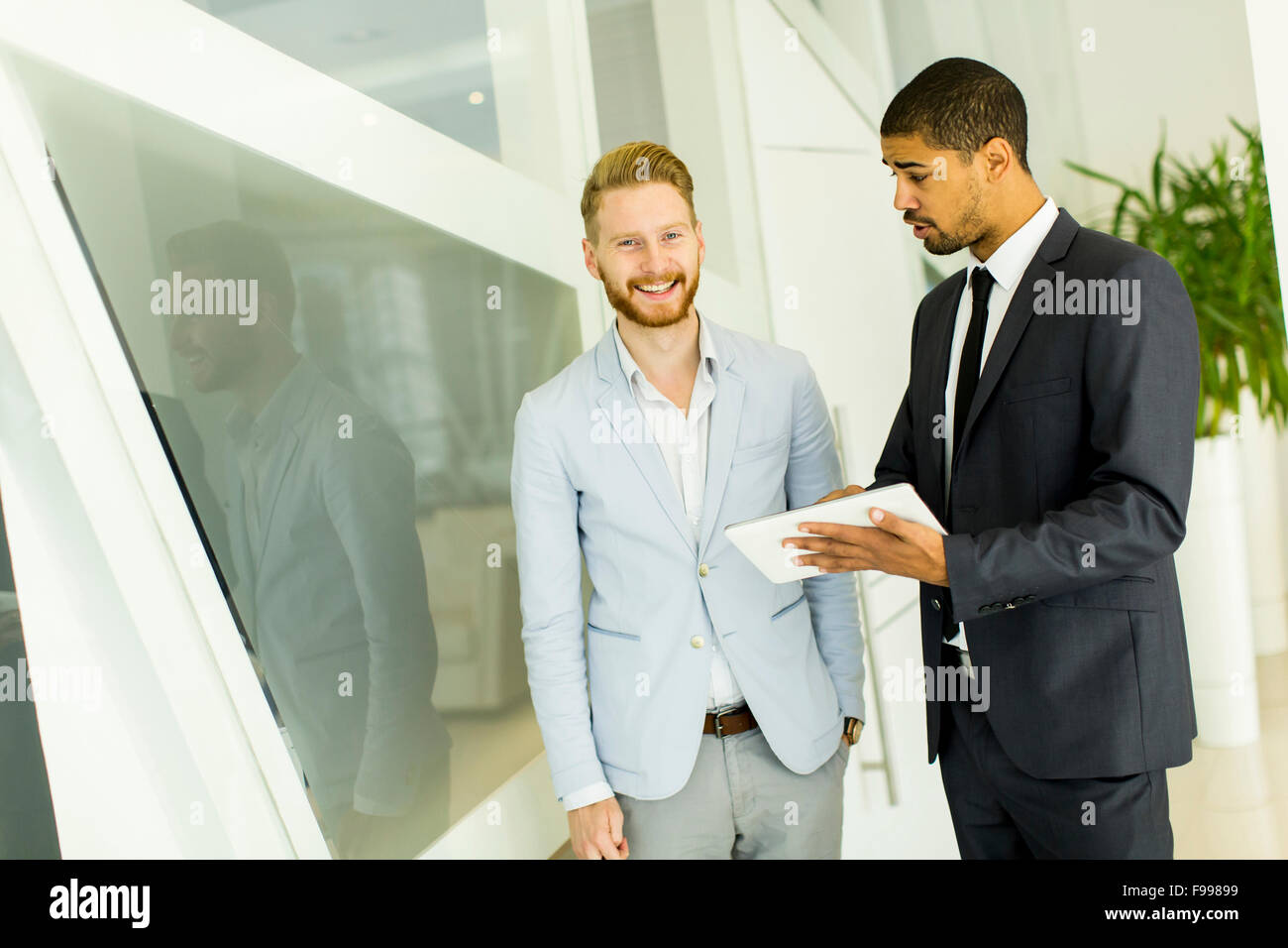 Multiethnic businessmen in the office Stock Photo