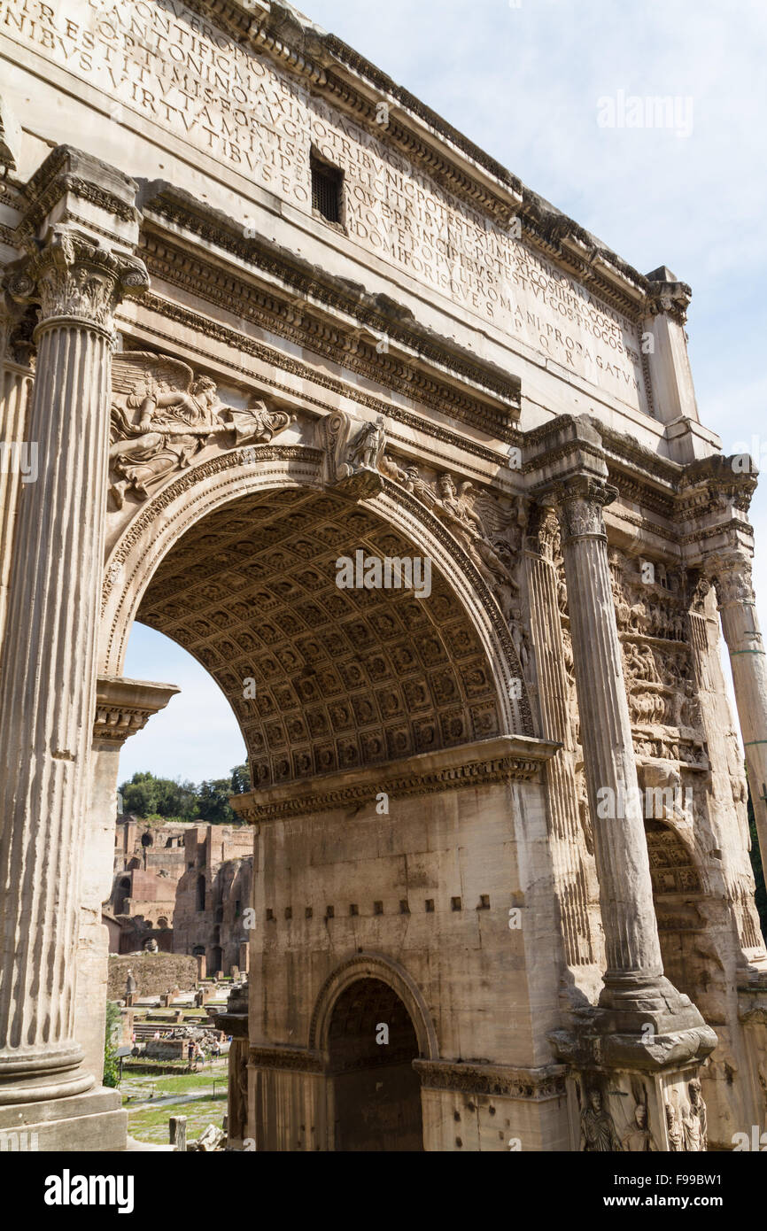 Building ruins and ancient columns in Rome, Italy Stock Photo - Alamy