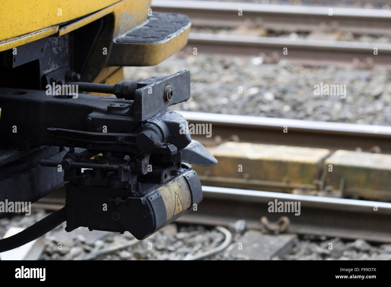 Coupling link for a Train carriage "BSI Compact coupling Stock Photo