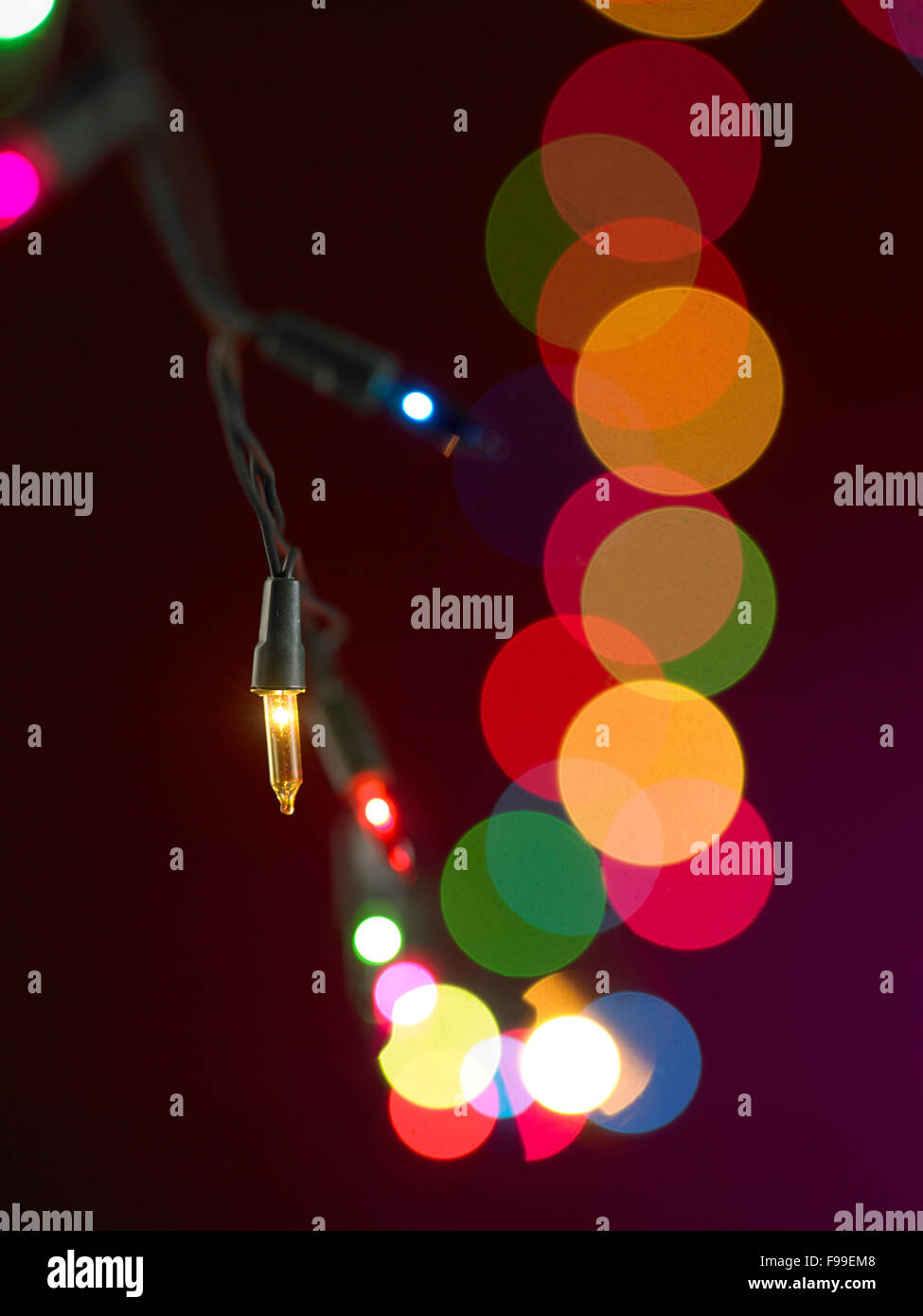 Colorful circles of light abstract background Stock Photo - Alamy