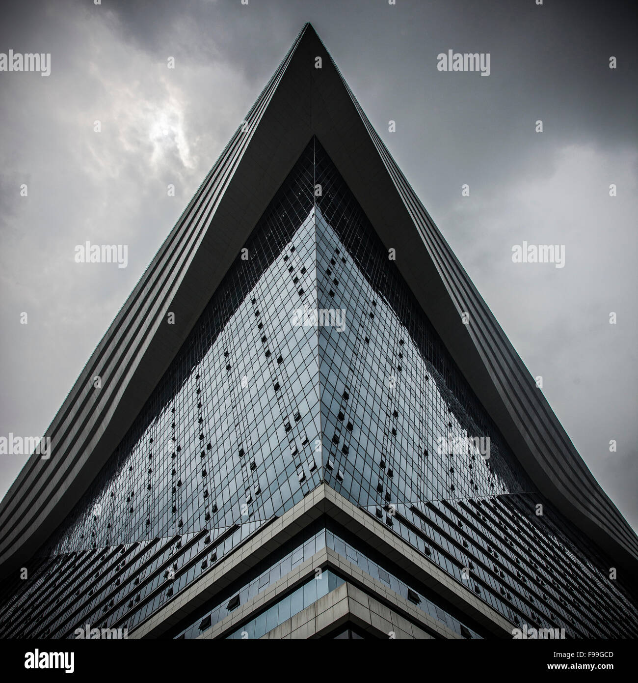 Corner of the world's biggest building Stock Photo