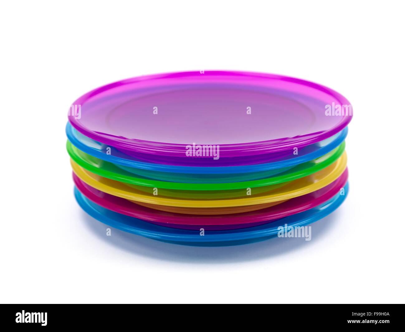 Plastic Plates Stock Photo