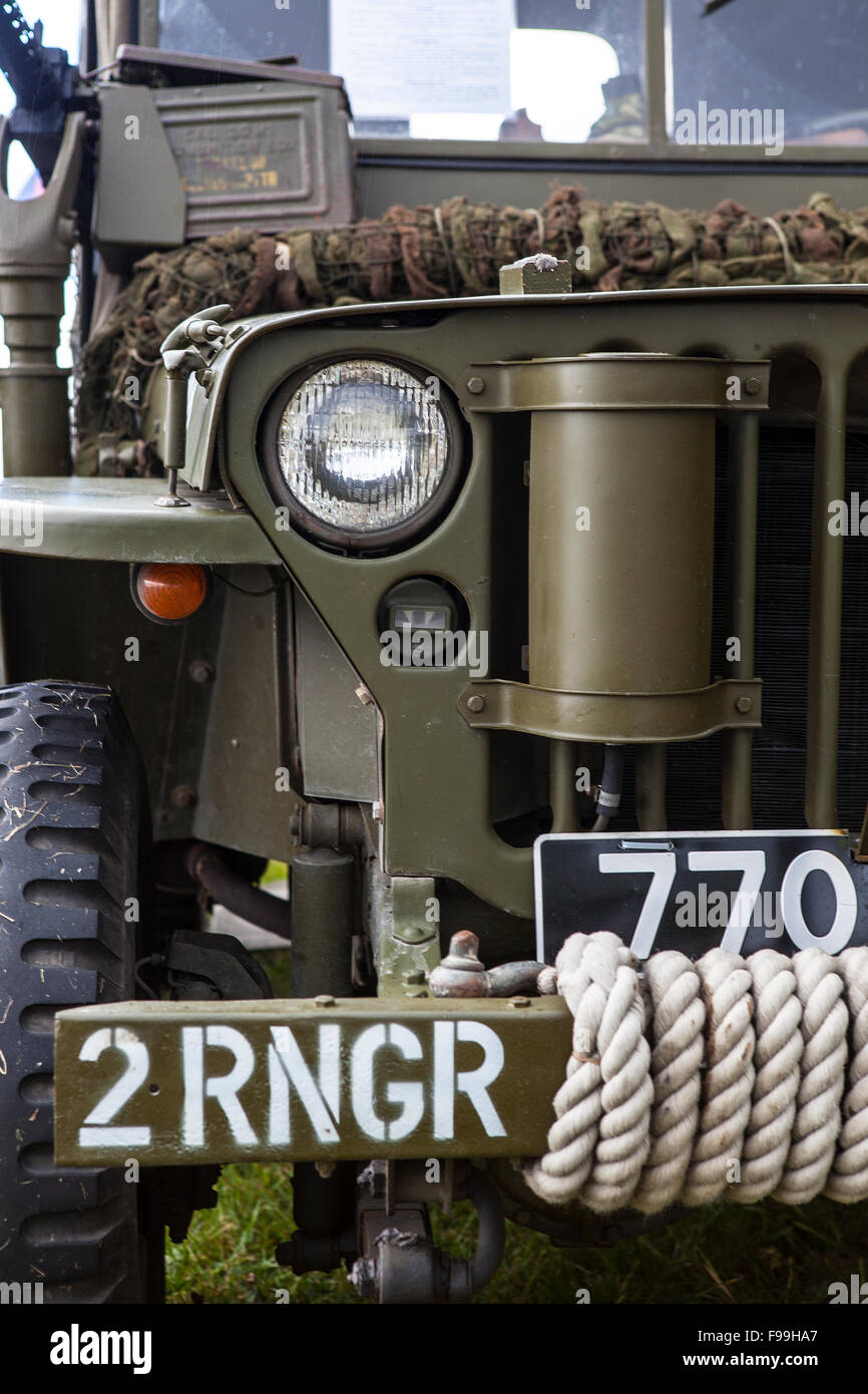 Vintage WWII American Jeep Stock Photo