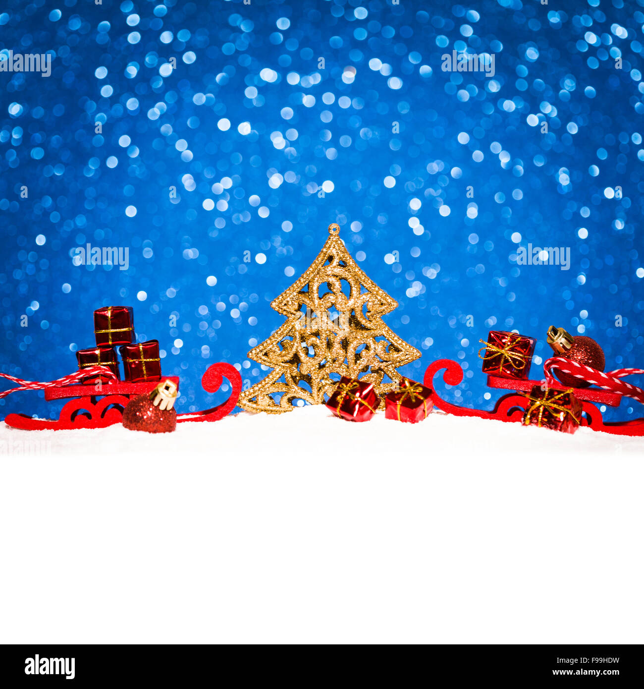 Tree on the blue background hi-res stock photography and images - Alamy
