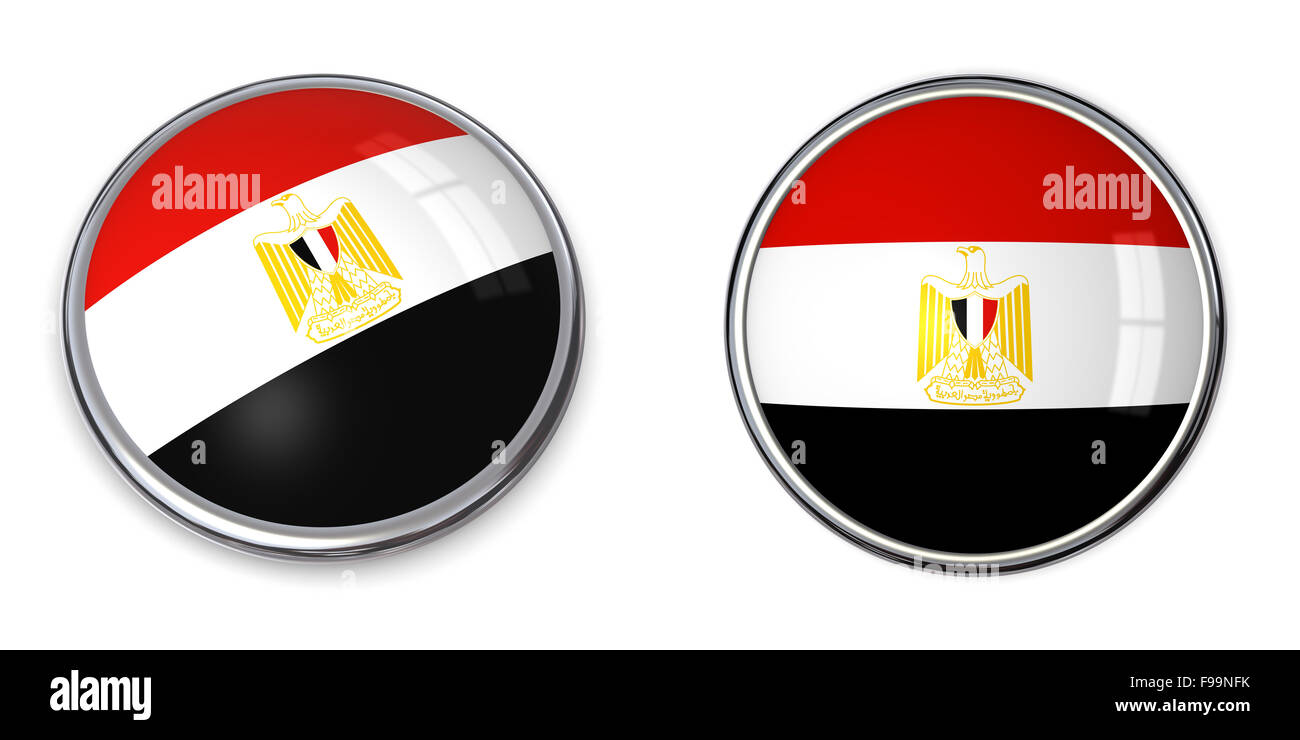 Banner Button Egypt Stock Photo