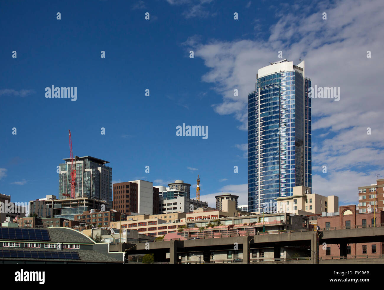 Seattle residential and office buildings Stock Photo Alamy