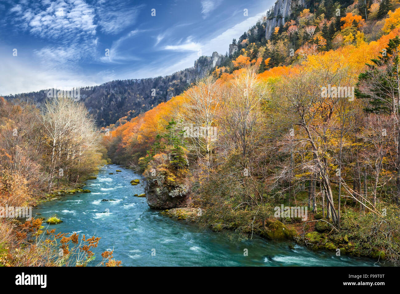 River in National Park at autumn Stock Photo - Alamy
