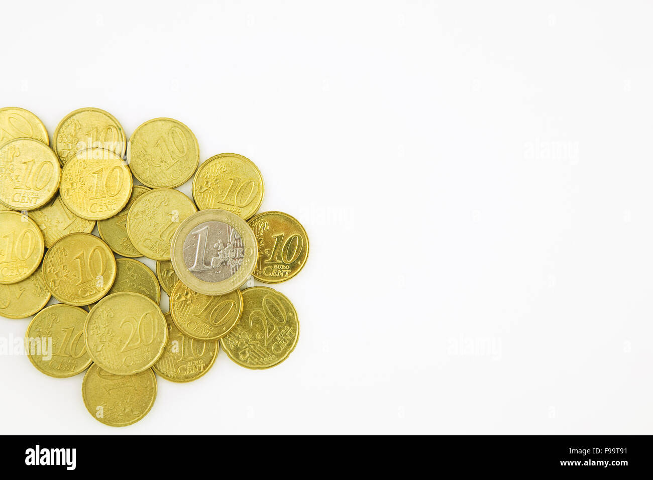 European union currency coins hi-res stock photography and images - Alamy