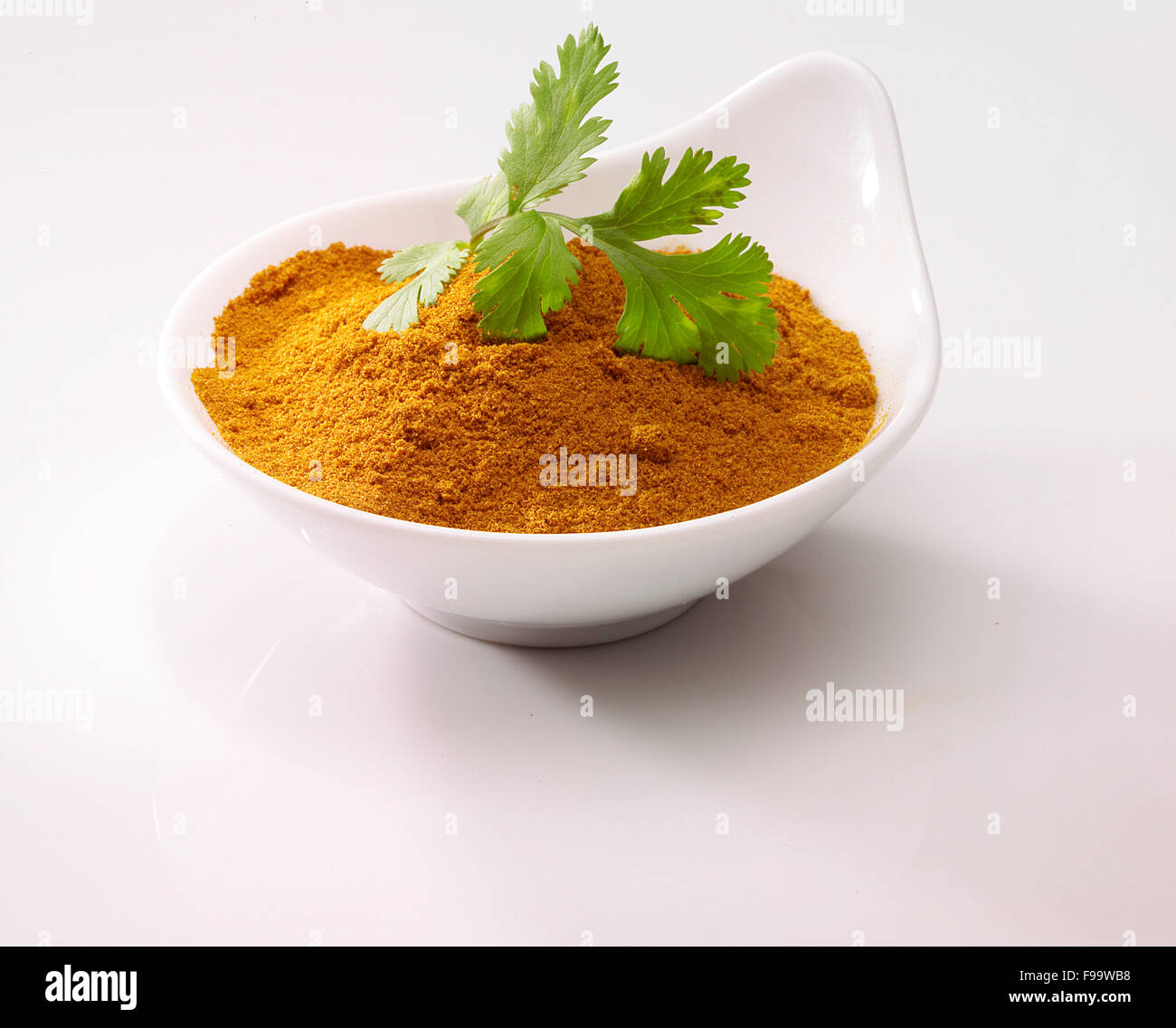 Coriander on Curry Stock Photo Alamy