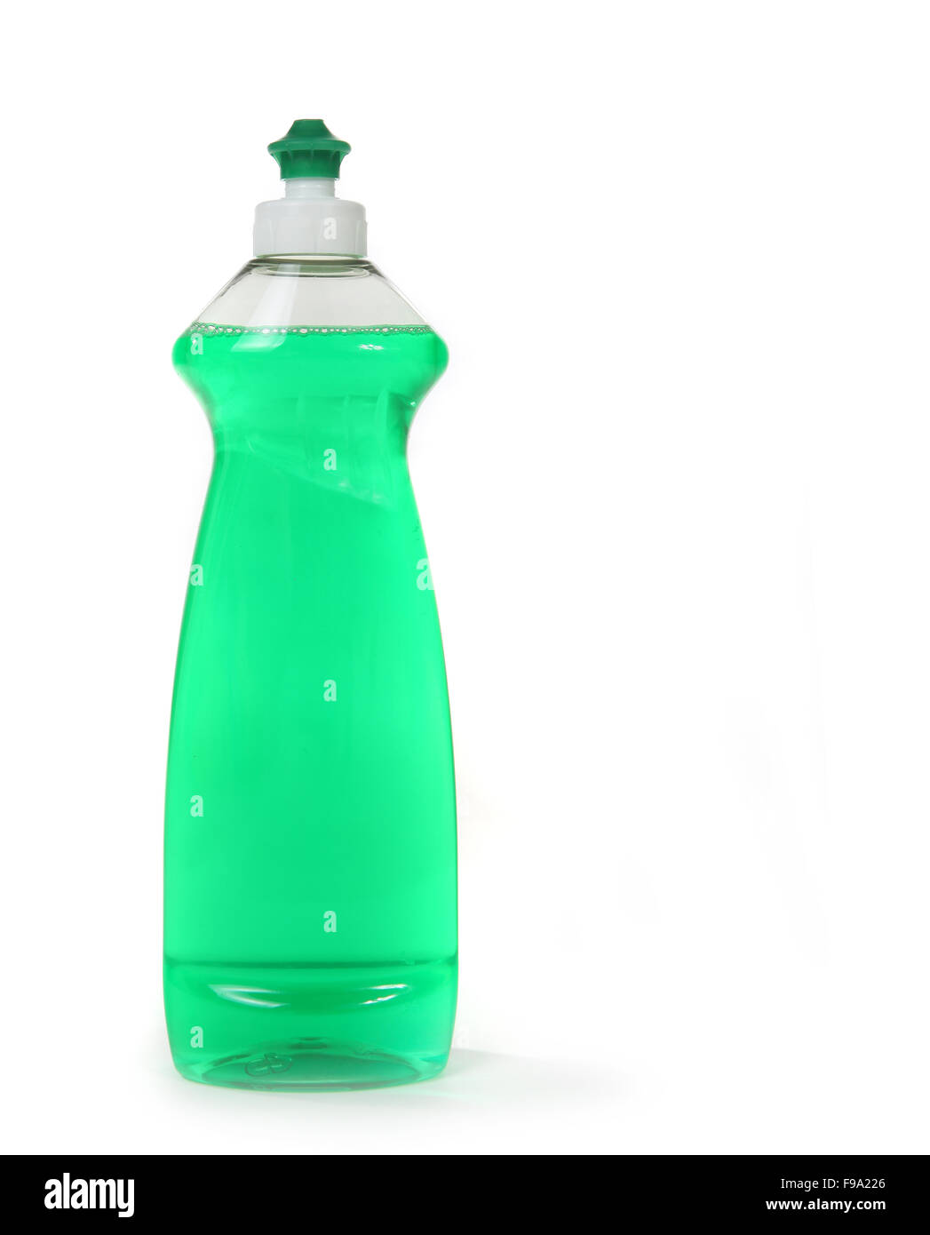 Green Dishwashing Liquid Soap in a Bottle Isolated Stock Photo Alamy