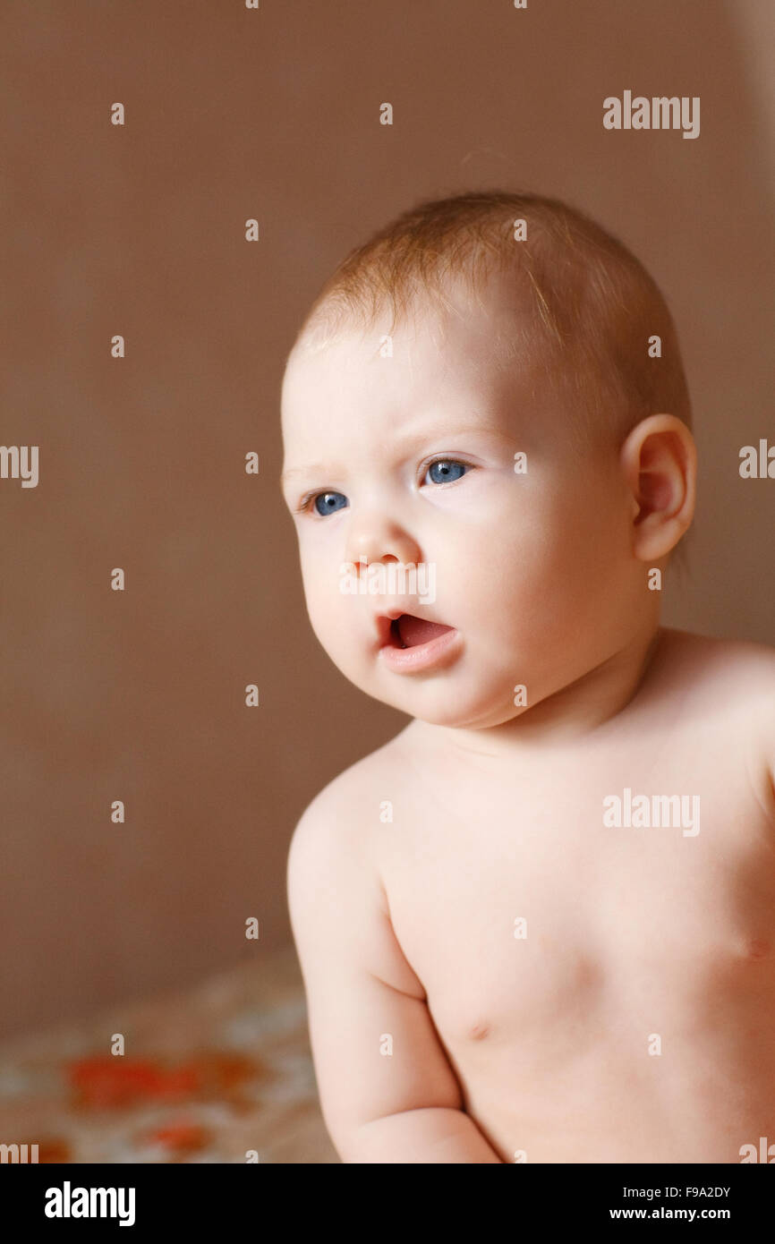 portrait of a baby Stock Photo - Alamy