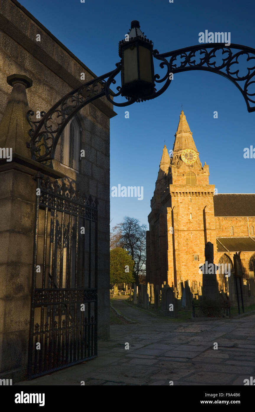 St Machars Cathedral at sunset, Aberdeen, Scotland. Stock Photo