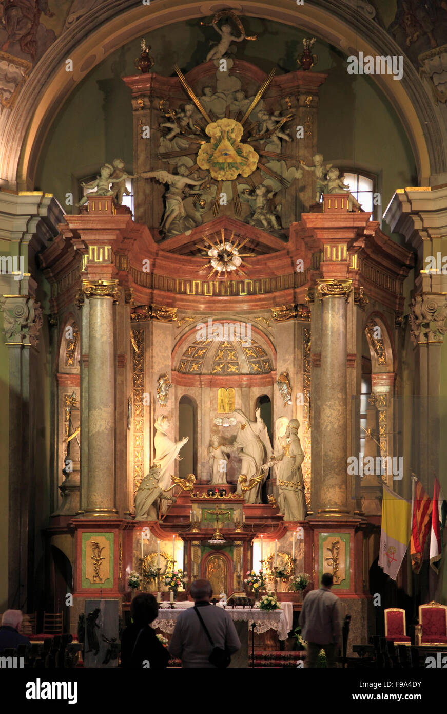 Hungary, Budapest, St Anne Church, interior, Stock Photo