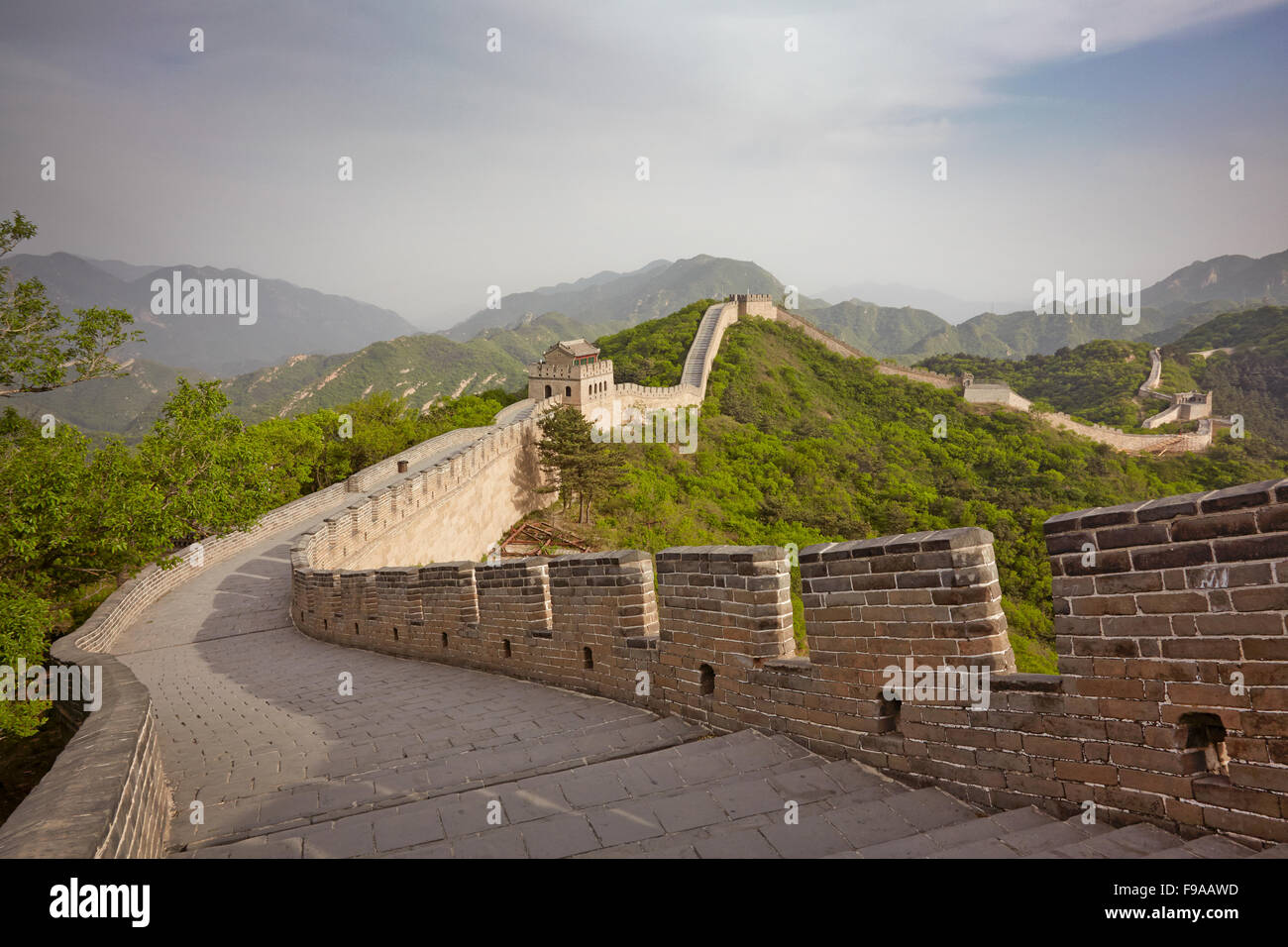 Great Wall near Beijing, China Stock Photo