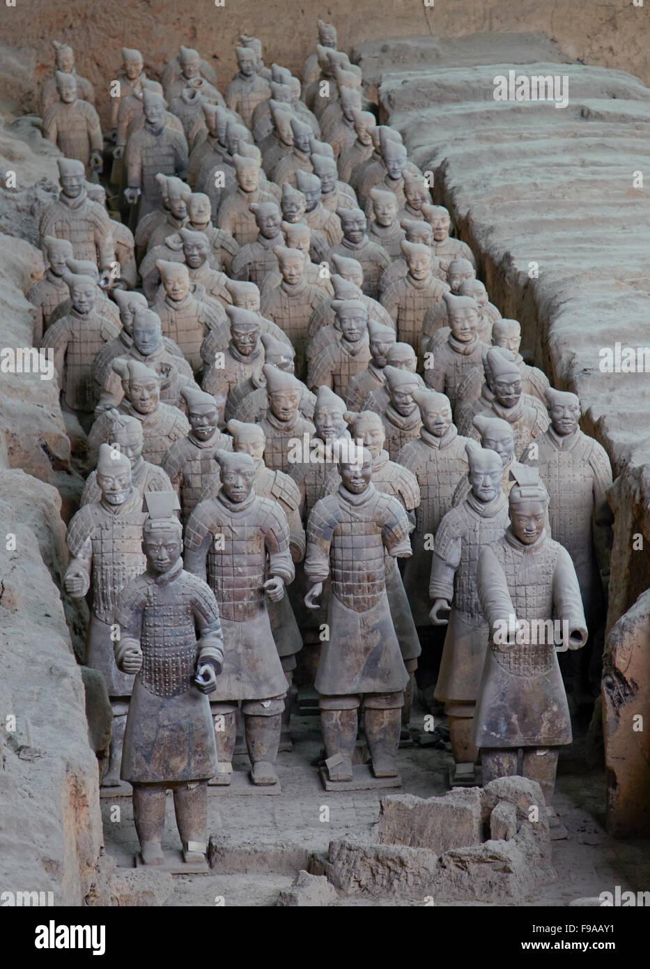 Terracotta Warriors Xi'an, China Stock Photo