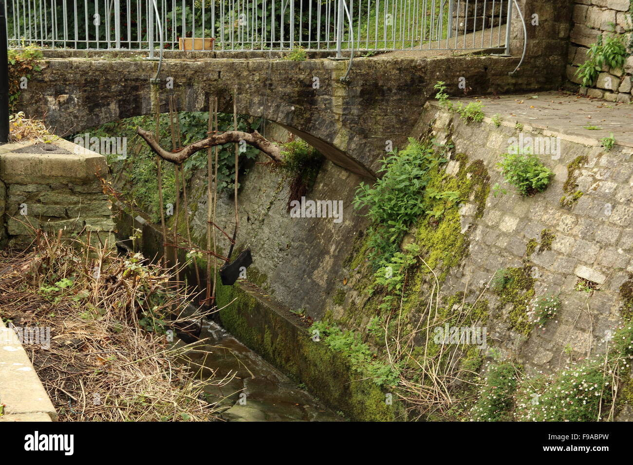 Object Under Bridge Objects hanging under bridge,Lyme regis Stock Photo - Alamy