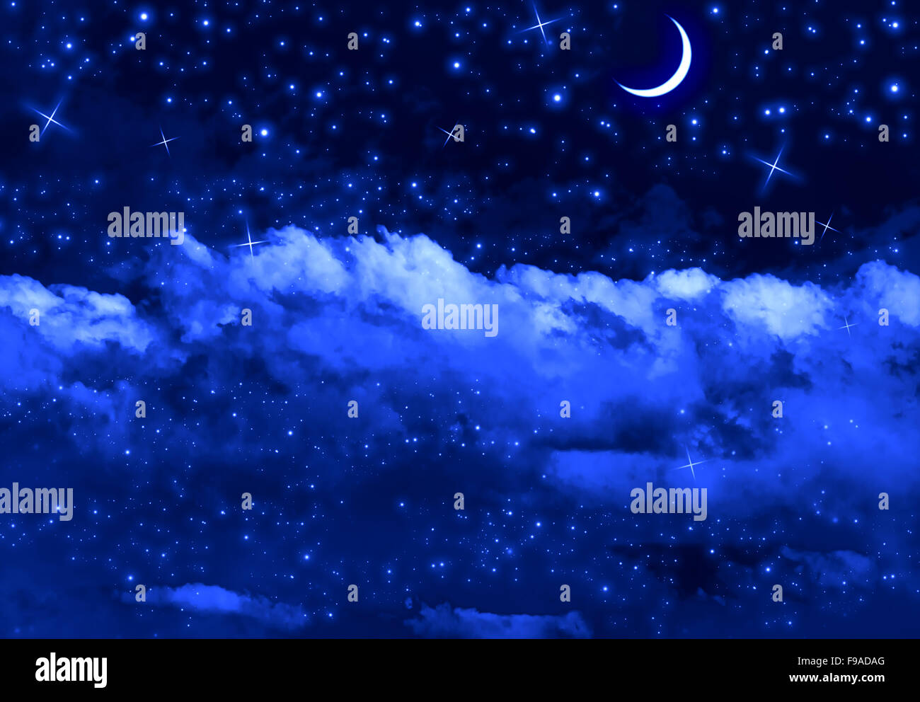 Silent Night Sky Stock Photo Alamy