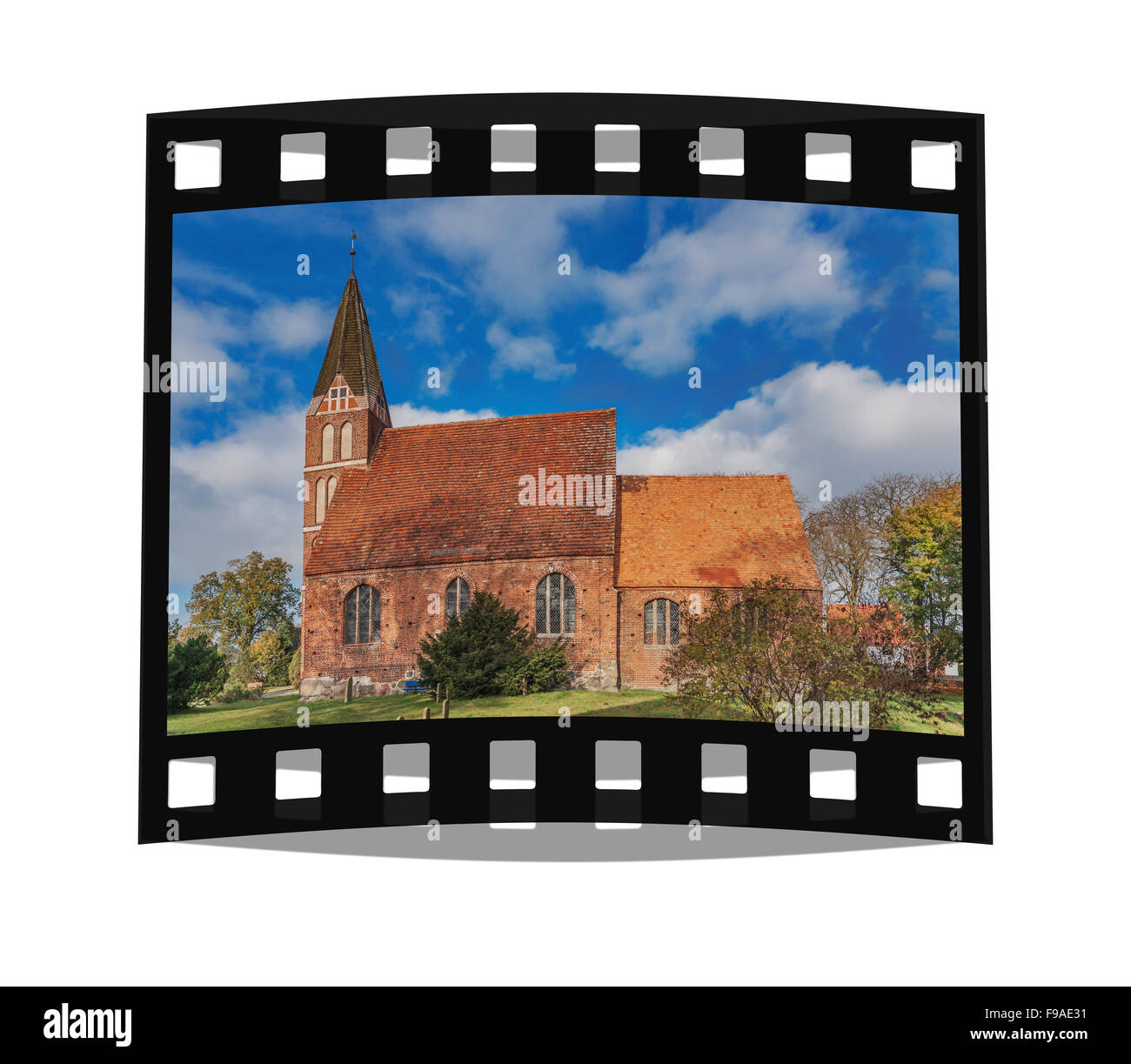 Saint John Church was built in the 15th Century, Zirkow, Ruegen Island, Mecklenburg-Western Pomerania, Germany, Europe Stock Photo