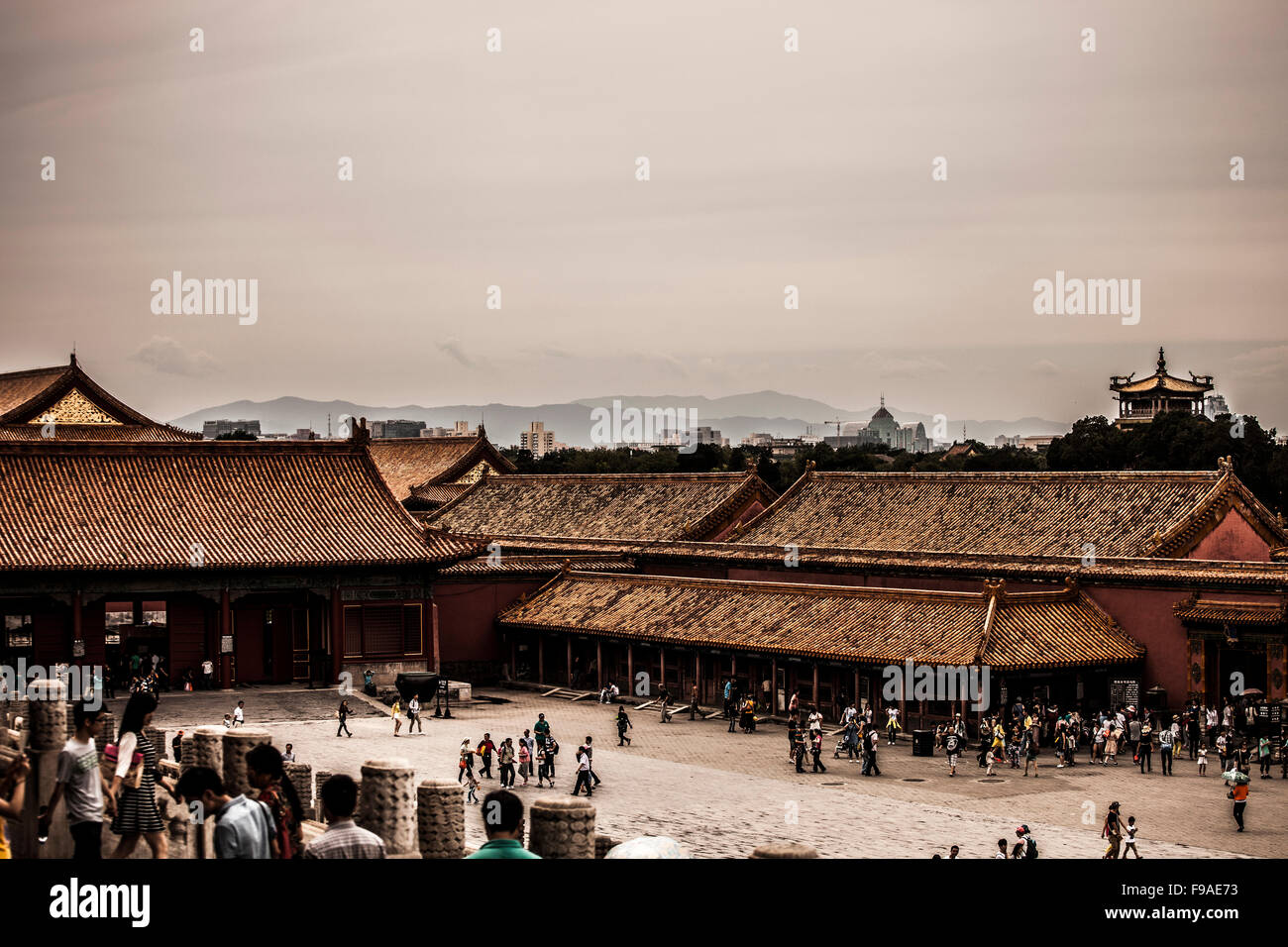 Overlooking the Forbidden City Stock Photo