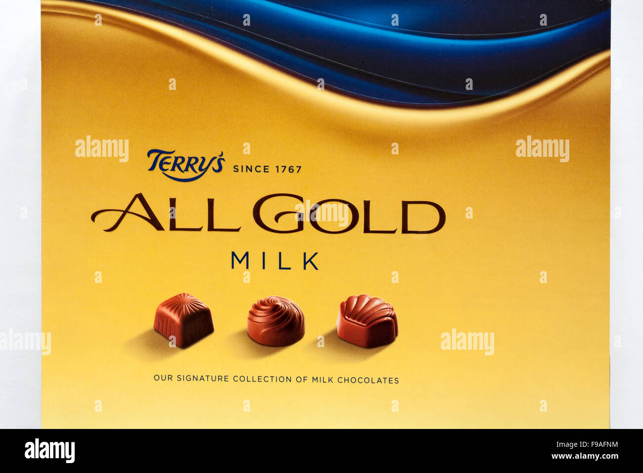 Box of Terry's All Gold milk chocolates Stock Photo