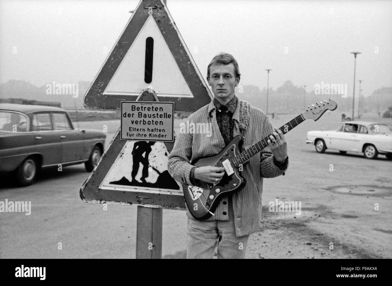 Der Sänger Jay Walker in München, Deutschland 1960er Jahre. Singer Jay