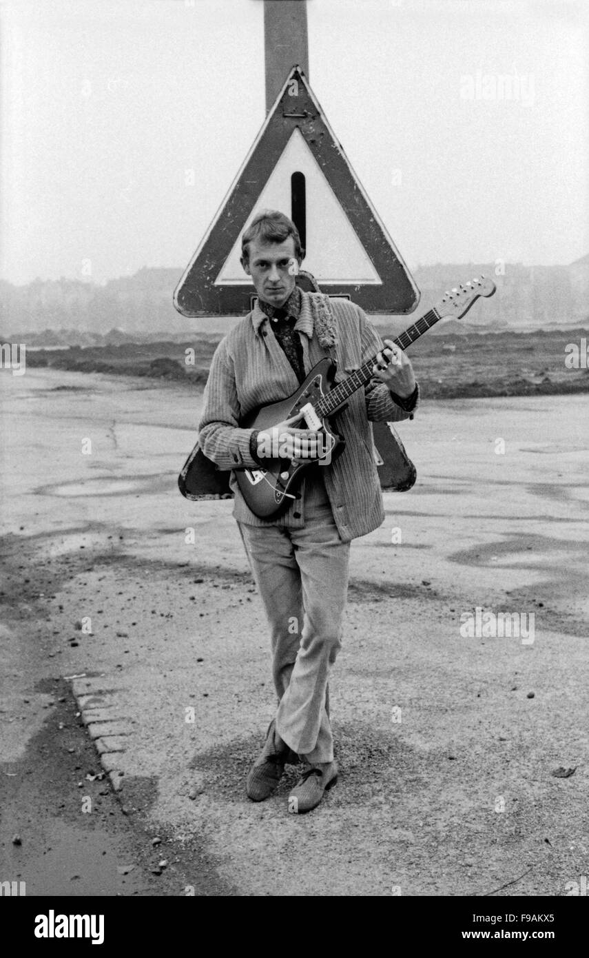 Der Sänger Jay Walker in München, Deutschland 1960er Jahre. Singer Jay