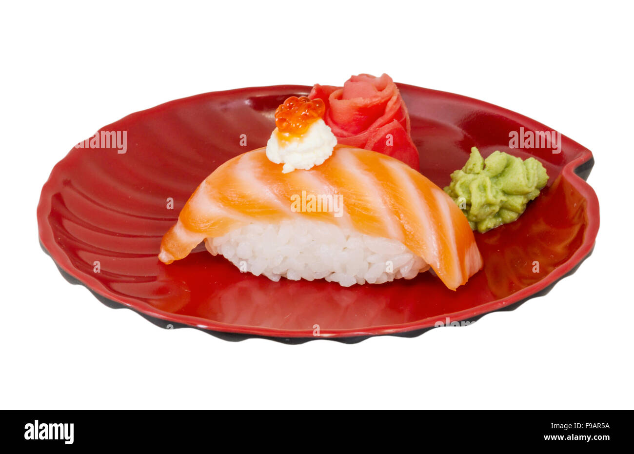 Sushi salmon sake Stock Photo - Alamy