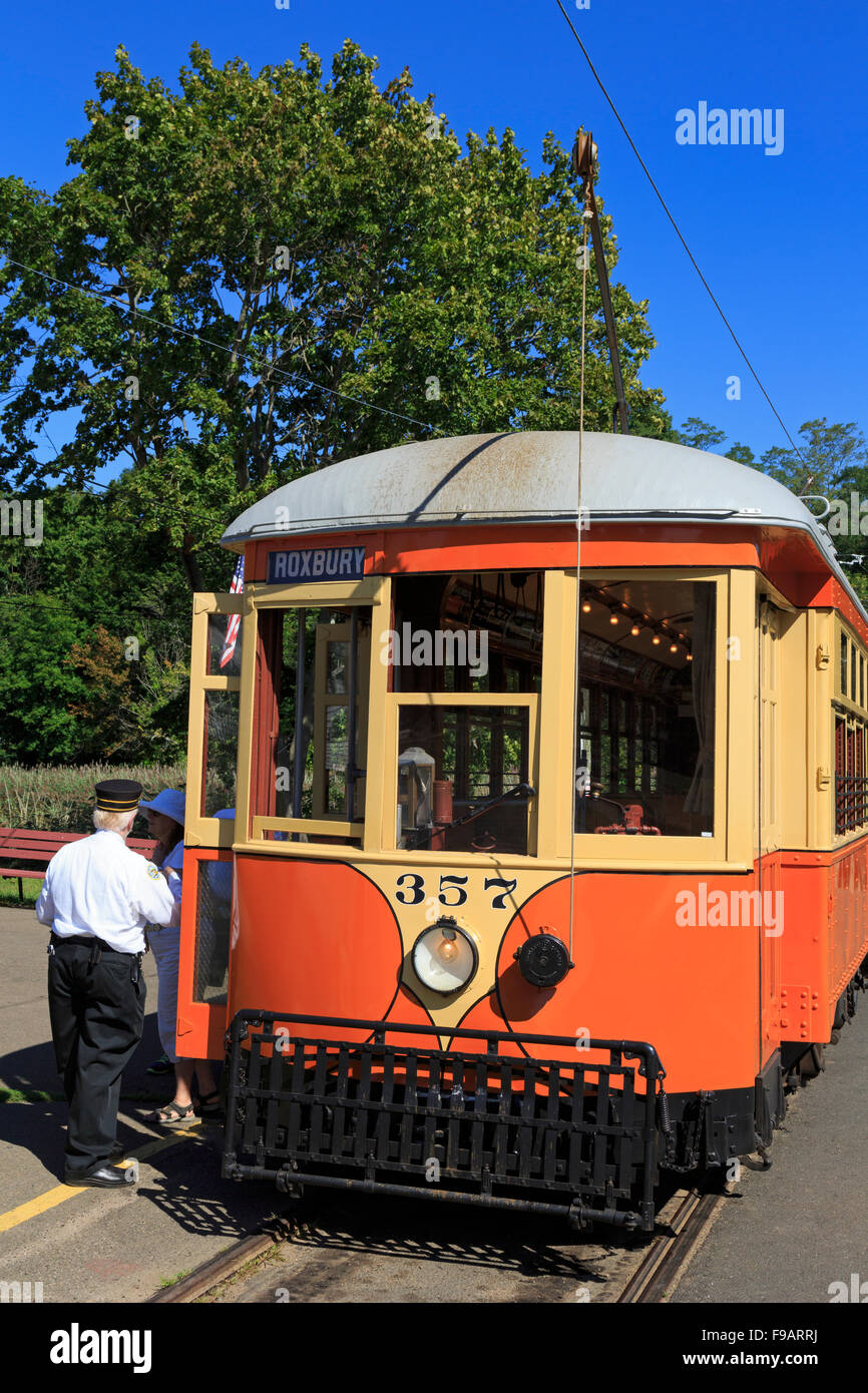 The Shore Line Trolley, New Haven, Connecticut, USA Stock Photo