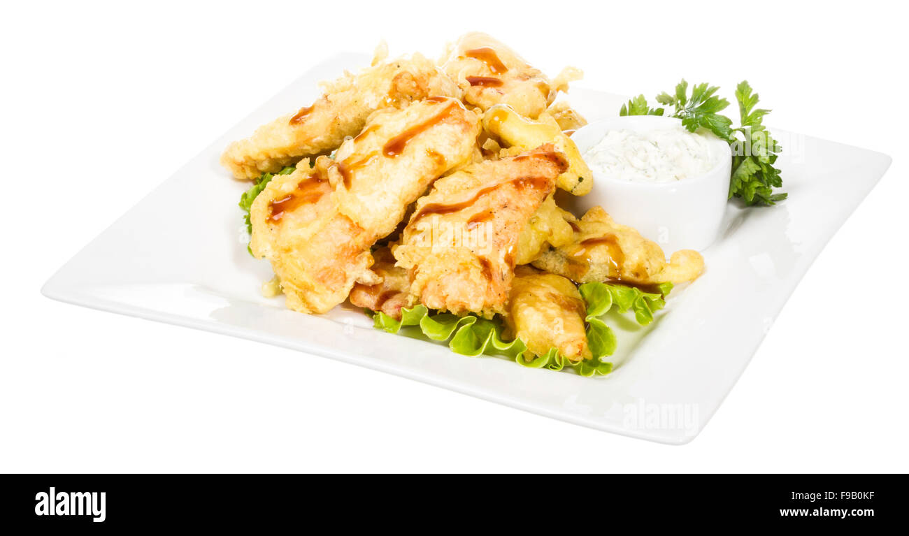 Salmon Tempura , Japanese Food Stock Photo Alamy