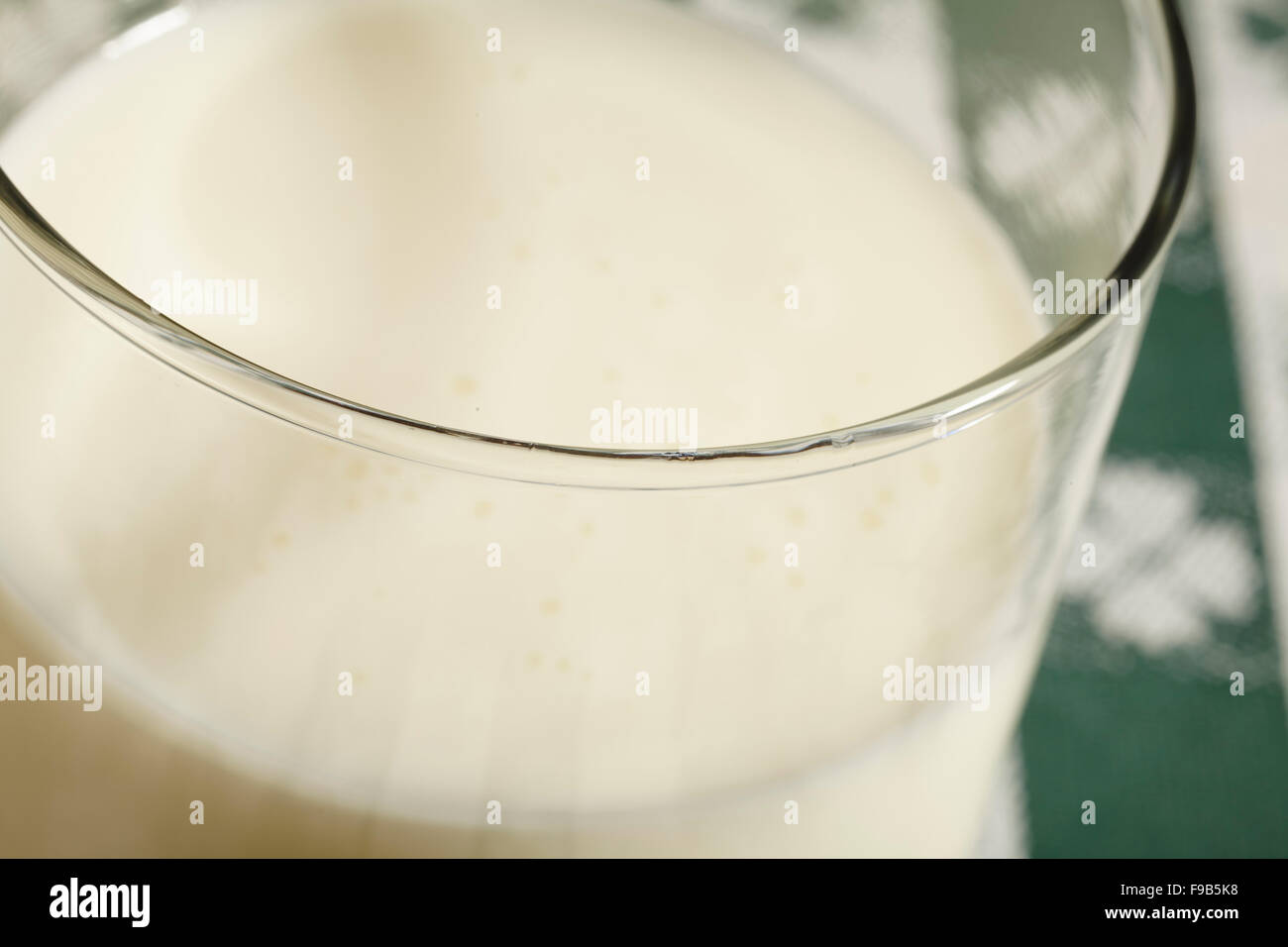 A glass of buttermilk Stock Photo