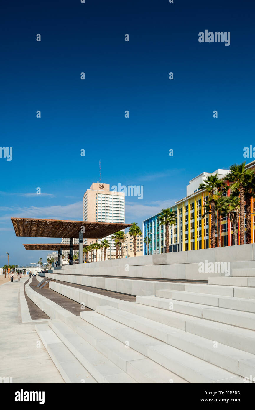 Israel, Tel Aviv, new tayelet - promenade Stock Photo