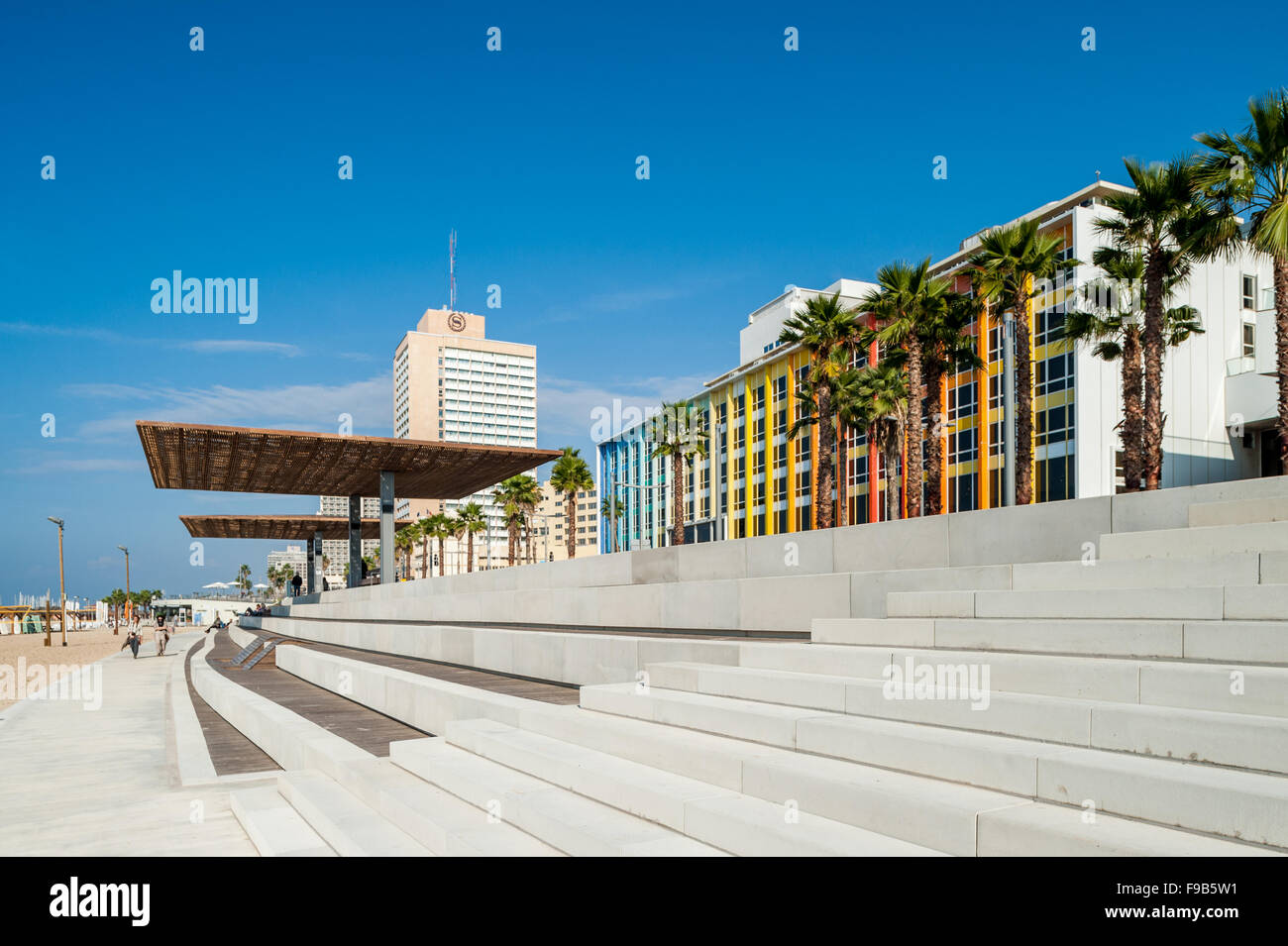 Israel, Tel Aviv, new tayelet - promenade Stock Photo
