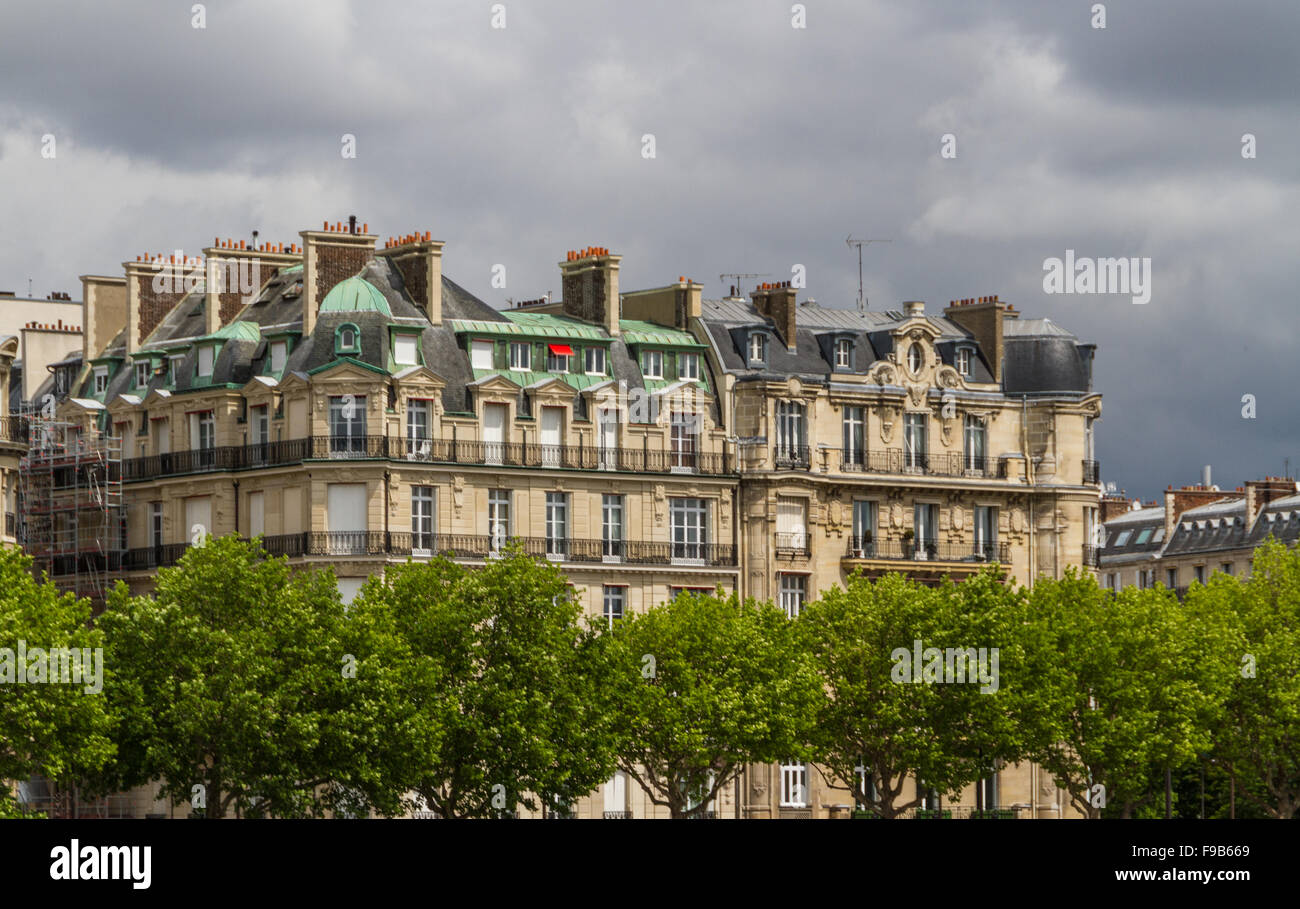 beautiful Parisian streets view paris,france Europe Stock Photo - Alamy