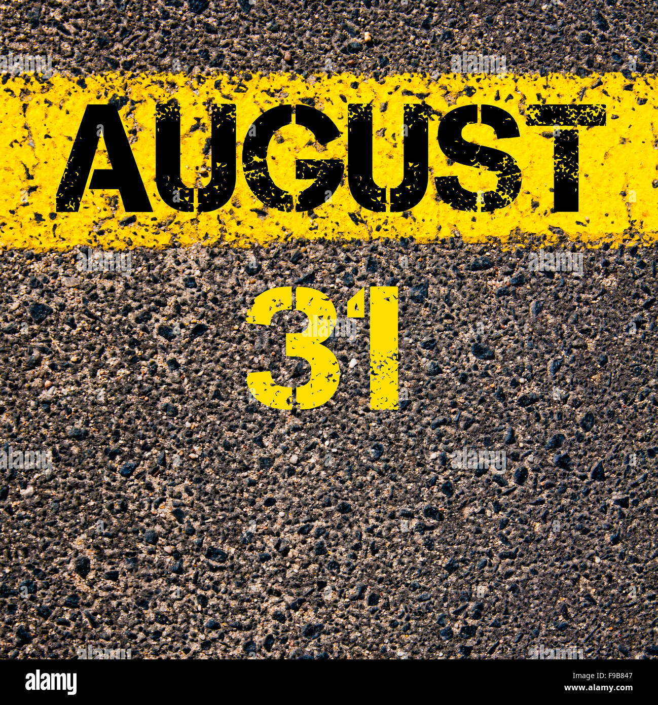 August calendar 31st hi-res stock photography and images - Alamy