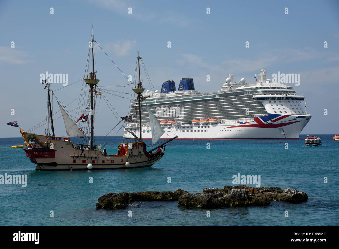 Grand Cayman in the Caribbean Stock Photo