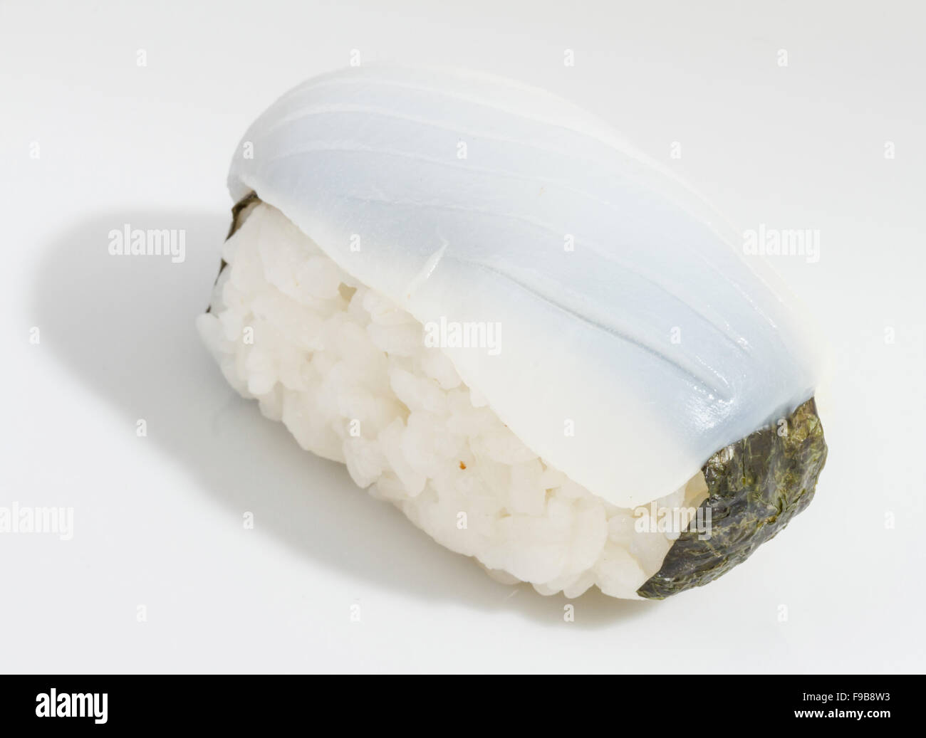 Japanese squid sushi Stock Photo - Alamy