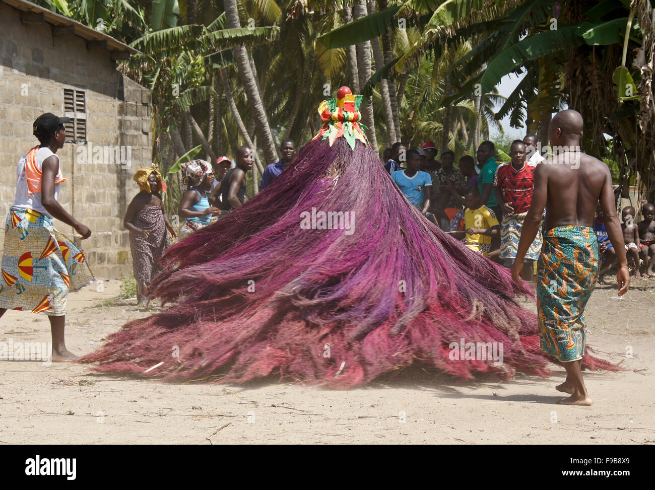 Zangbeto Ceremony In Heve Grand Popo Village Benin Stock Photo Alamy