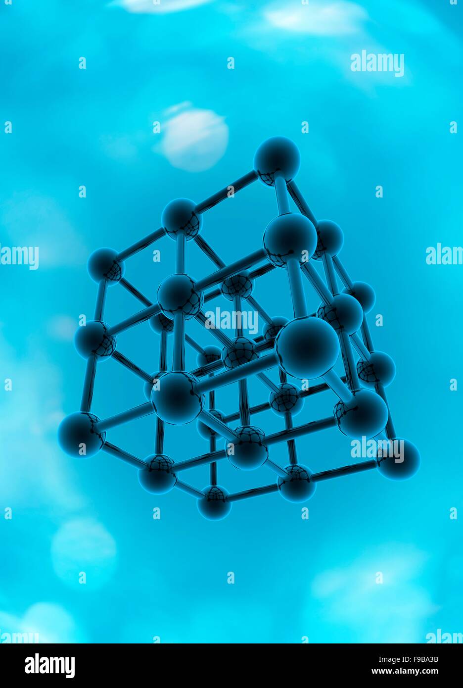 Molecular model, computer illustration Stock Photo Alamy