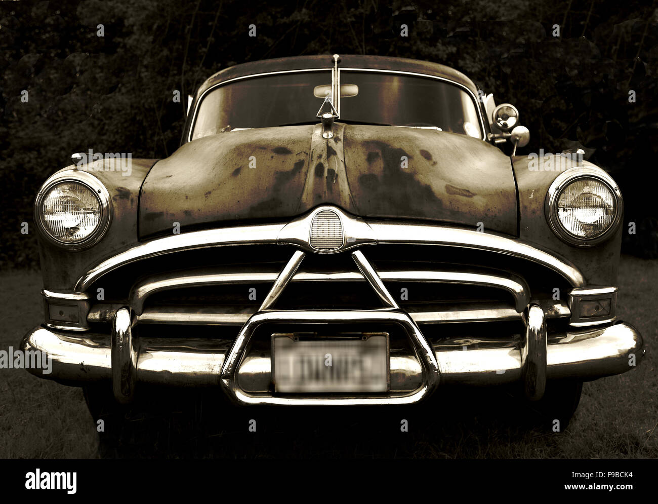 Old Hudson Car Stock Photo Alamy