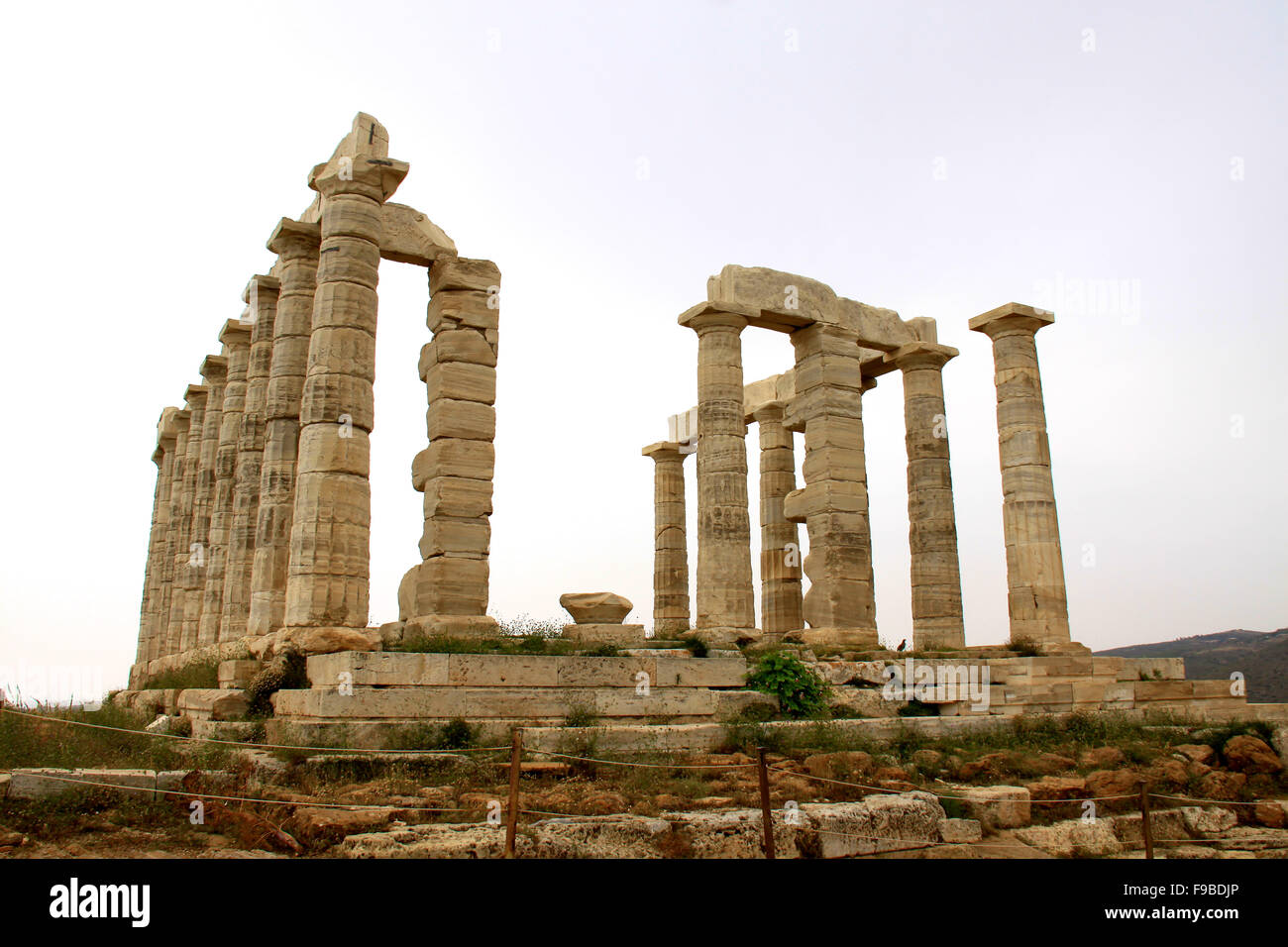 The Temple of Poseidon at Sounion Greece Stock Photo - Alamy
