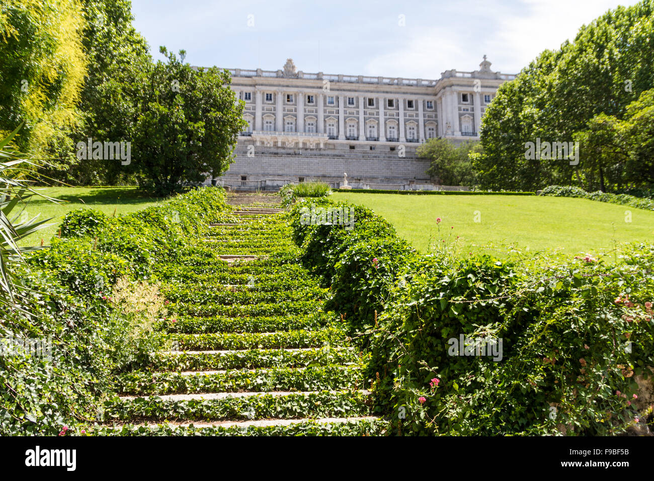 Royal Palace at Madrid Spain - architecture background Stock Photo - Alamy